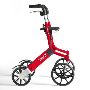 Let's Go Out Rollator Rood